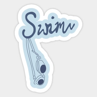 Swimming is my passion Sticker